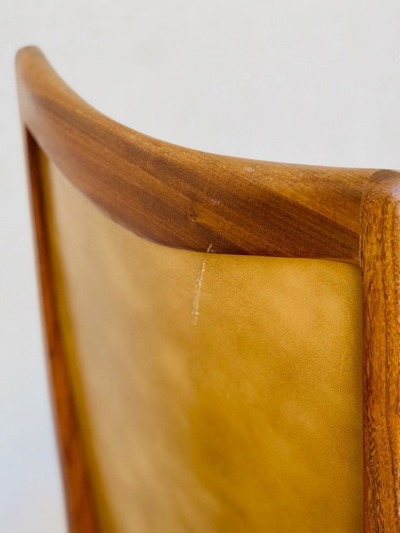 Image 1 of Set de 4 chaises de salle à manger vintage en teck et skaï par G-Plan, 1960