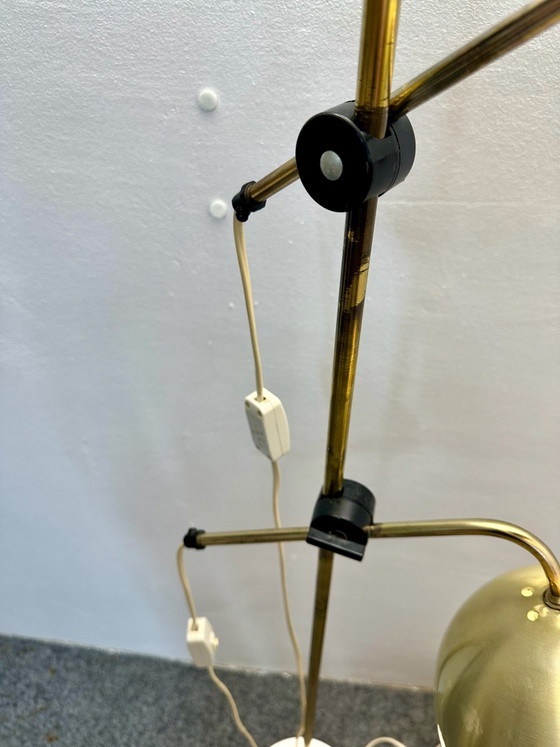Lampadaire Mid Century Space Age Eye Ball années 60 70 Vintage, Métal, Doré (photo 10 sur 13)