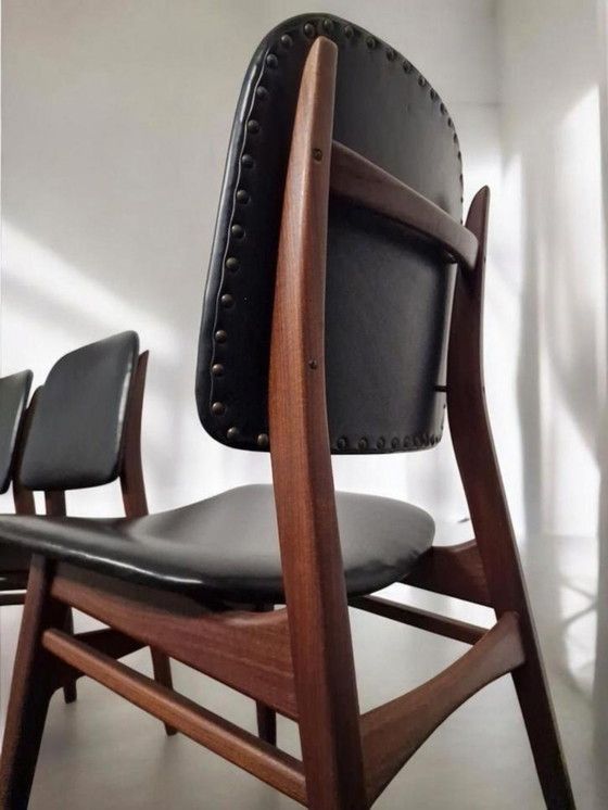 Image 1 of Louis van Teeffelen – Sedie da pranzo “Milan” (Webé, anni '50, olandese)