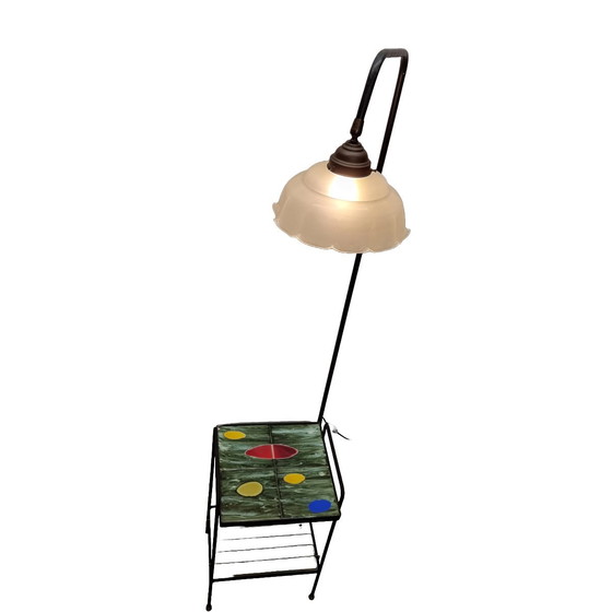 Image 1 of Vintage Leeslamp Met Tegeltafel