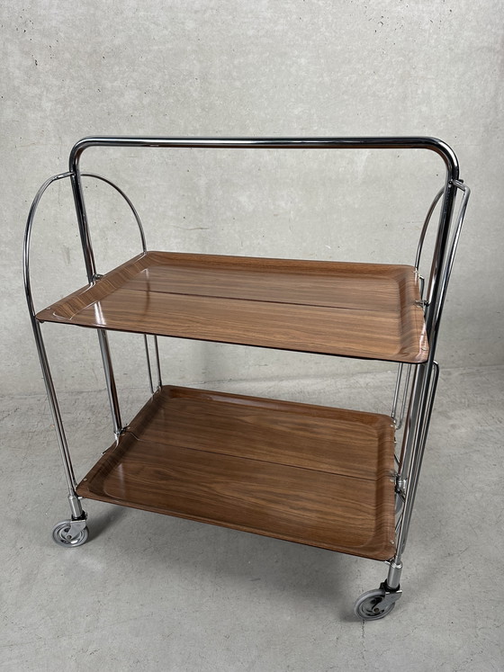 Image 1 of Carrello di servizio pieghevole vintage - Gerlinol