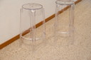 2x Kartell Charles Ghost de 65 cm de cristal