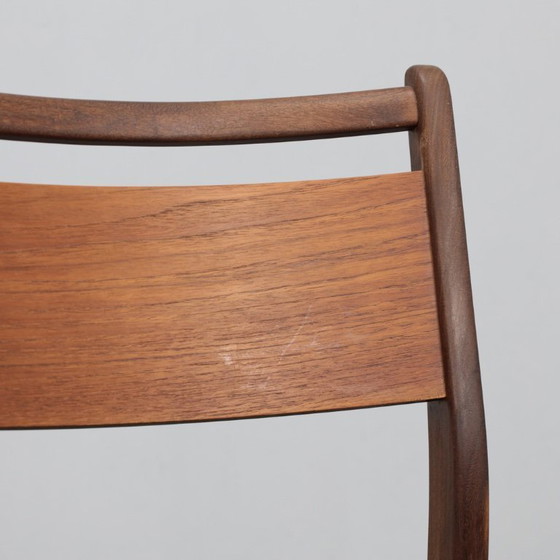 Image 1 of Juego de 4 sillas de comedor de teca de mediados de siglo, década de 1960