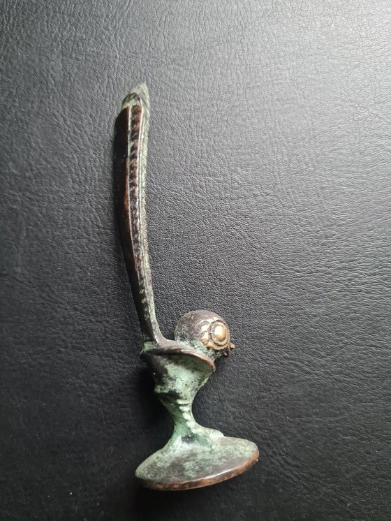 Image 1 of Fire extinguisher with ashtray, probably by Walter Bosse, bronze bird