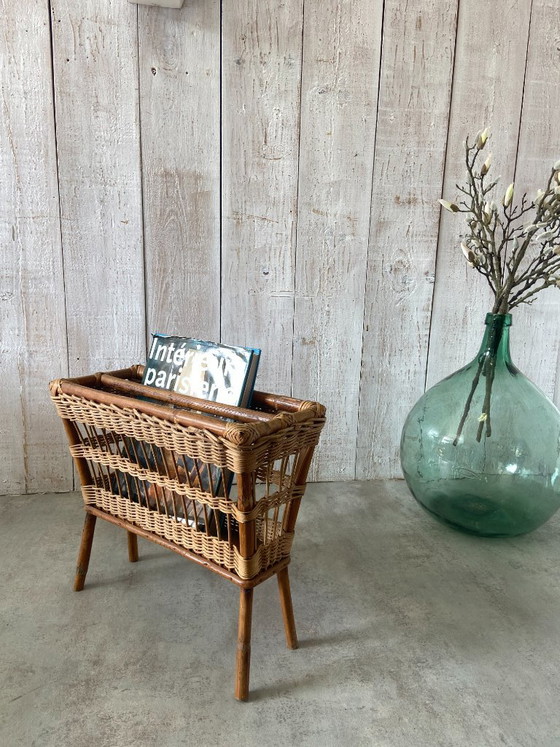 Porte Revues Vintage – Porte-revues, Rattan, Wood (photo 3 of 6)