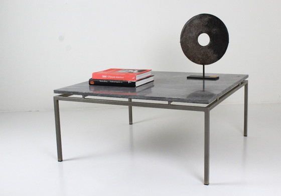 Image 1 of mesa de centro de mármol cromado