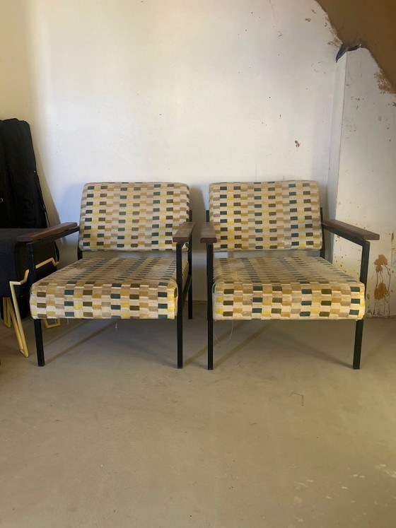 Image 1 of 2x fauteuil et canapé Gijs van der Sluis modèle 36 DLA