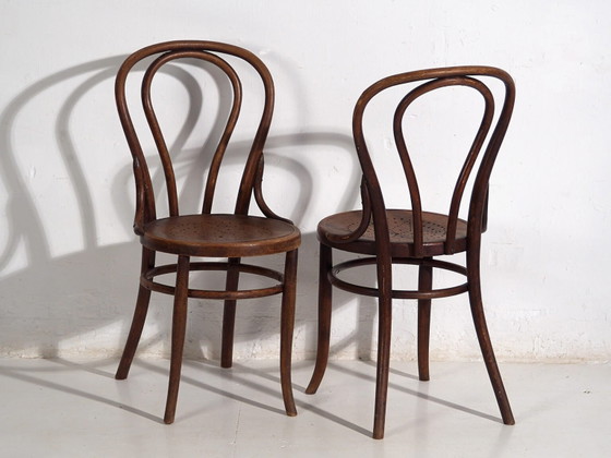 Pair of antique Viennese chairs (c.1920). Set of 2 pieces #2 – Dining chairs (photo 26 of 40)