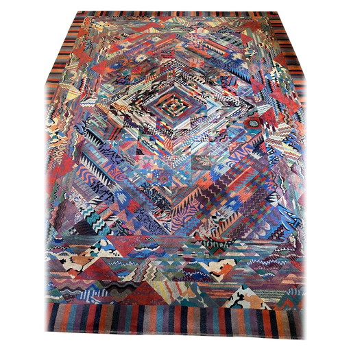 Tappeto geometrico Ottavio Missoni edizione limitata per Missoni Home