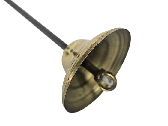 Image 1 of Giso Gispen - hanglamp  - opaalglas - messing - 3e kwart 20e eeuw 