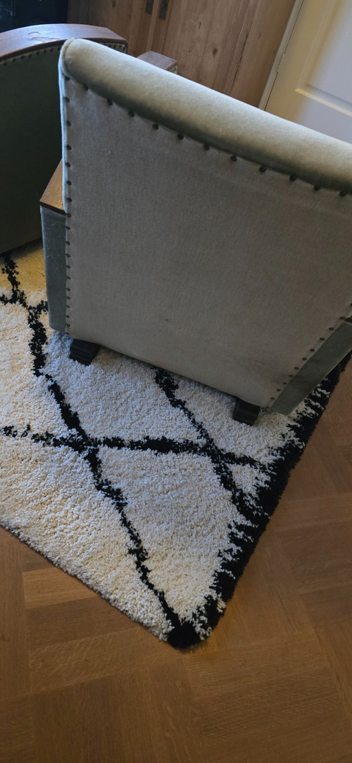 2 art deco armchairs