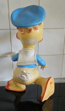 Figura vintage di Paperino in plastica, produzione 1962