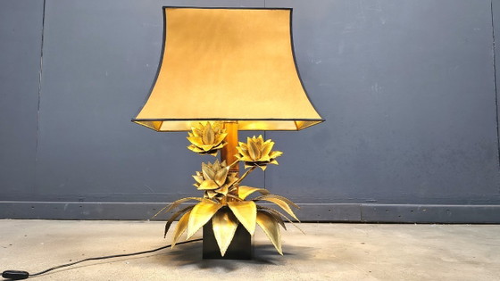Image 1 of Maison jansen floral table lamp, 1970s