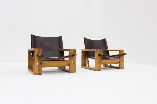 Vintage Ate van Apeldoorn armchairs Houtwerk Hattem 1960s