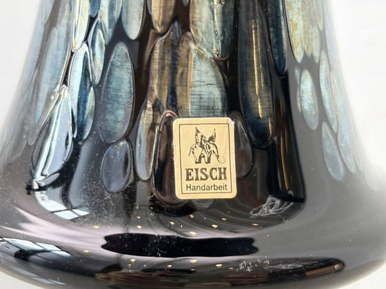 Image 1 of Iridescent EISCH studio glass vase, signed, 1970s