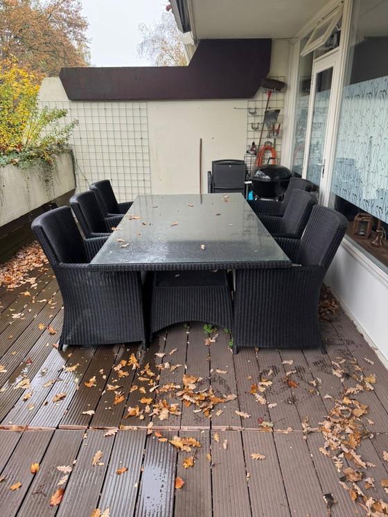 Image 1 of Borek Windsor tuintafel, stoelen en kussen