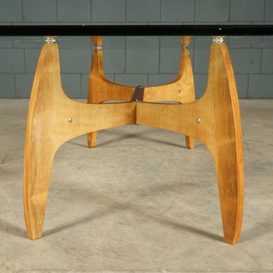 Table basse style années 60 – Bois et verre – Tables basses, Glass, Wood (photo 15 of 16)