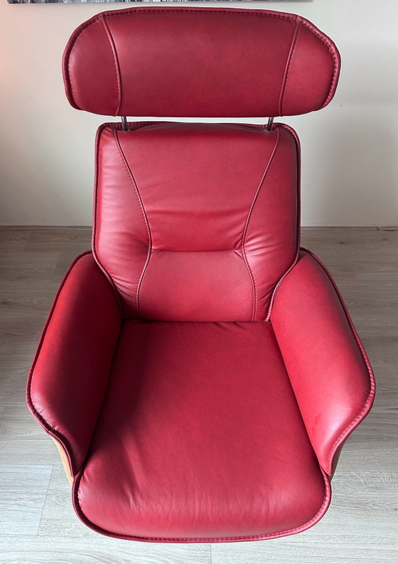 Musterring MR276 Design Sessel, Leder, Holz, Braun, Modern (Foto 7 von 12)