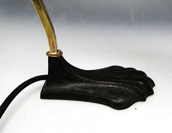 20th Century Art Nouveau Glass and Metal Bedside Lamp, Austria, 1890s – Table lamps (photo 8 of 9)