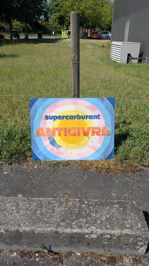 Ipac Vernier geëmailleerde plaat met "Superfuel Anti-Icing" papier visueel
