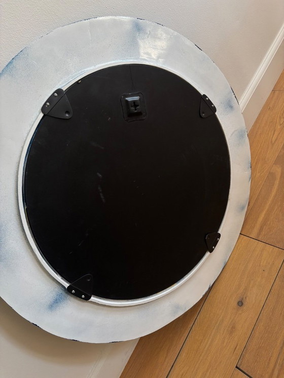 Image 1 of Espejo de declaración azul profundo