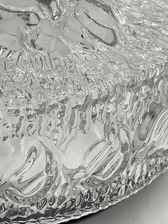 Image 1 of Molded Glass Ceiling Light with Relief