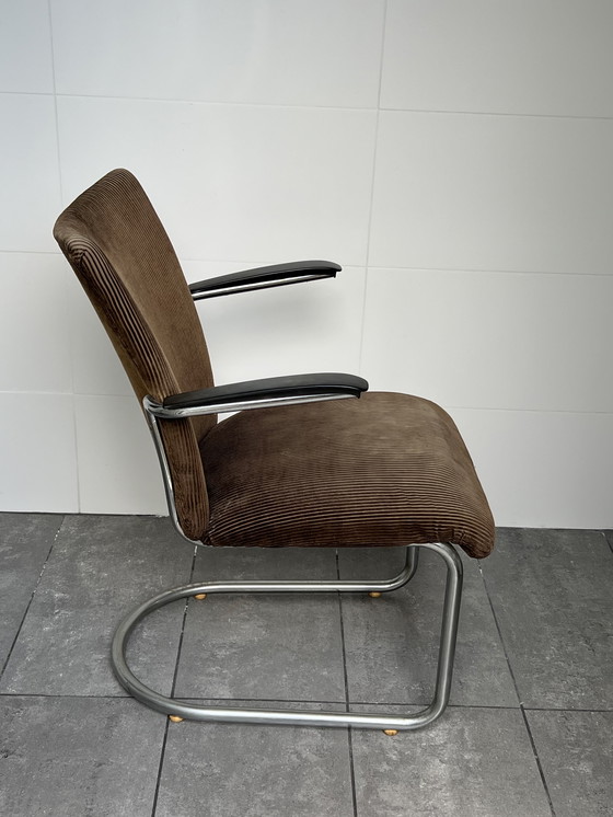 Image 1 of 2 X De Wit Sillas , Sillones , Tejido acanalado Marrón Original