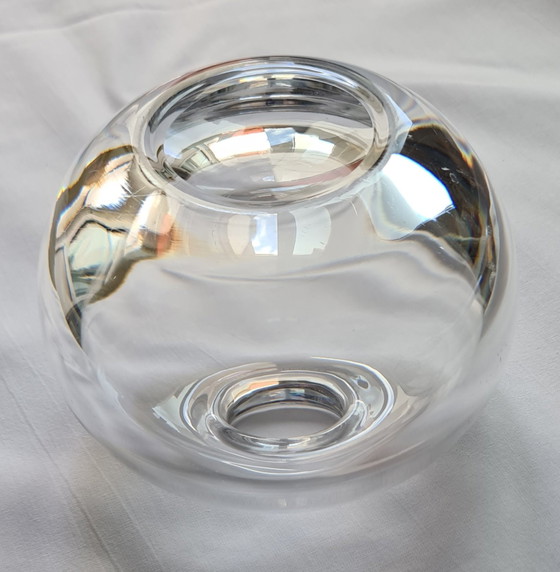 Vintage ball vase / paperweight – Peill & Putzler – 1960s / 1970s, Tapio Wirkkala style, signed "P", 2,254g (photo 14 of 15)