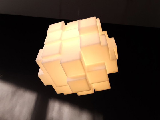 Image 1 of Chris Jackson hanglamp voor Dark, kunststof hanglamp model Metropolis, Space age lamp