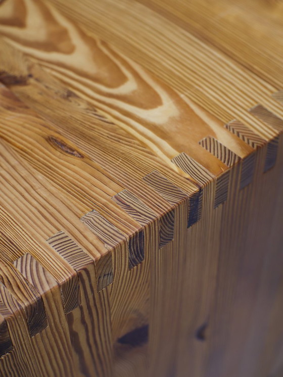 Image 1 of Ate van Apeldoorn Schreibtisch Esstisch Kiefer 1970er