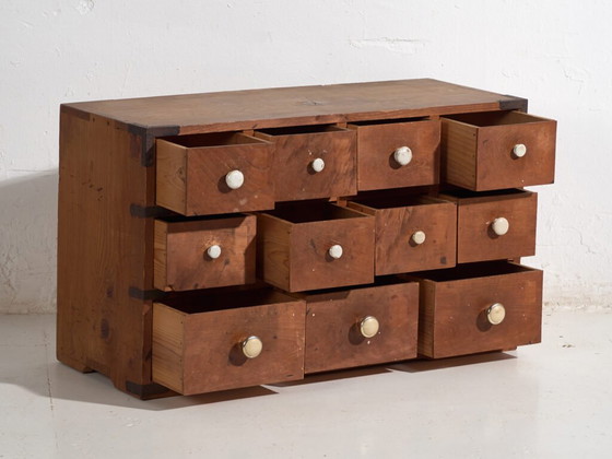 Antique Japanese chest of drawers - Showa Period (c. ) #103 – Ceramic (photo 20 of 40)