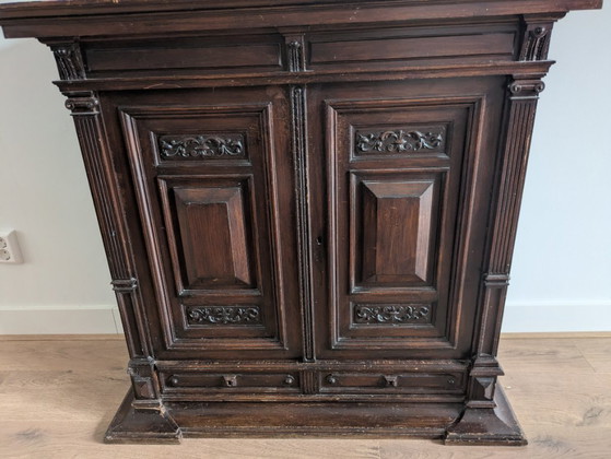Image 1 of Cabinet ancien, de style néo-Renaissance, probablement 1870-1910