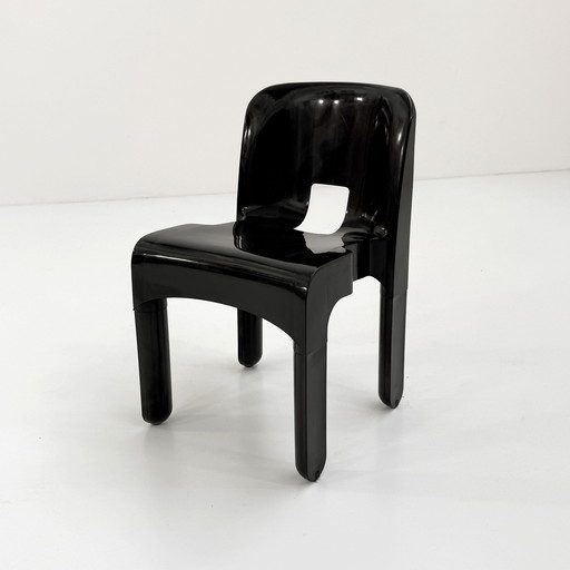 Black Model 4867 Universale Chair by Joe Colombo for Kartell, 1970s