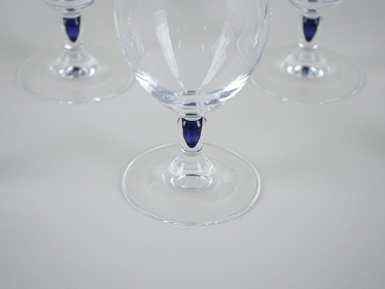 Image 1 of Servizio di bicchieri Venise Saphir, design francese, anni '70, prodotti da Cristal d'Arques
