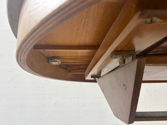 Image 1 of Art Deco dining table with extension mechanism by Asch, 1950s