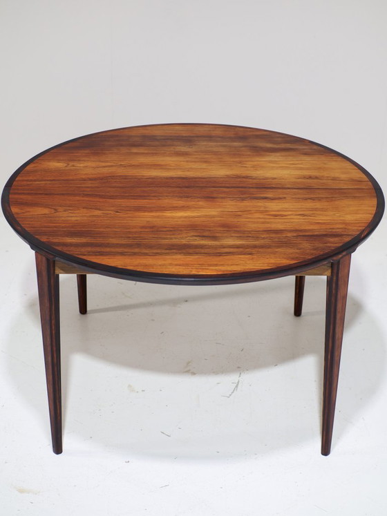 Image 1 of Henry Rosengren Hansen round extendable dining table rosewood