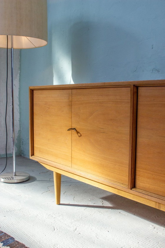 Image 1 of Vintage sideboard, chest of drawers, lowboard, teak, walnut, Danish Mid Century