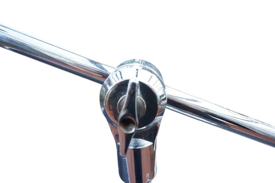 Image 1 of Mid-Century Modern Chrome Adjustable Desk Lamp by Yasuaki Sasamoto for Dulton Co., Japan, 1970sMid-Century Modern Chrome Adjusta