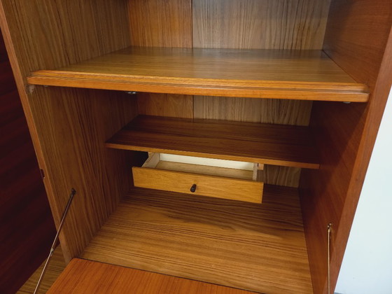 Image 1 of Vintage Scandinavian style teak secretary cabinet from the 60s