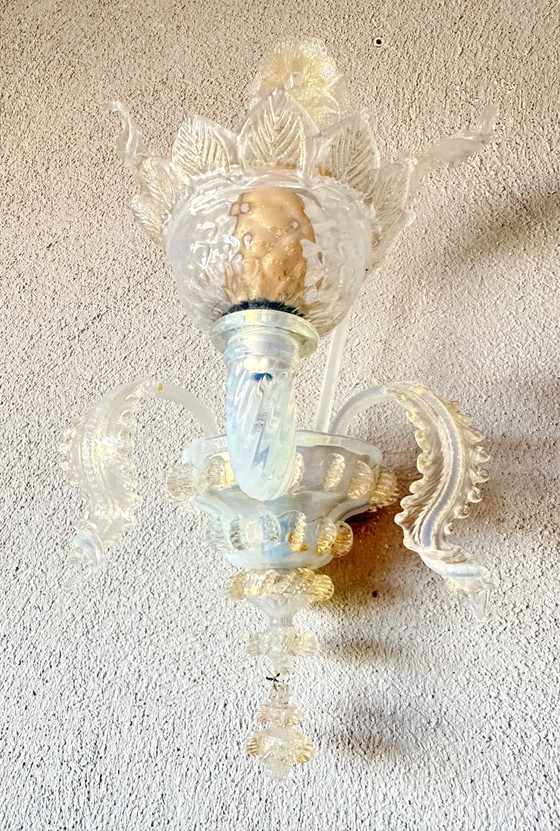 Vintage paar Murano wandlampen – Metaal, Murano Glas (photo 13 of 14)