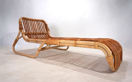 Image 1 of Tumbona de bambú, 1970