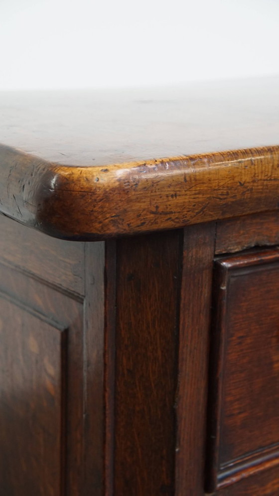 Image 1 of Buffet/ comptoir/ îlot de cuisine anglais ancien de la fin du XVIIIe siècle avec plateau en chêne massif