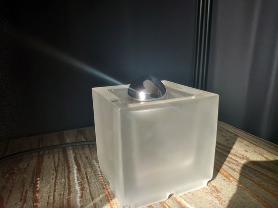 Image 1 of Vintage Nachtmann Leuchten glazen kubus tafellamp