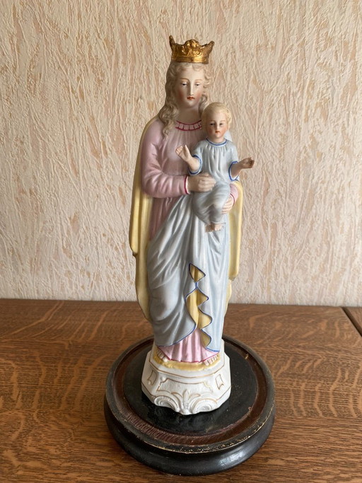 Glocke mit Madonna mit Kind aus Biskuit – decoratieve objecten, Porcelain