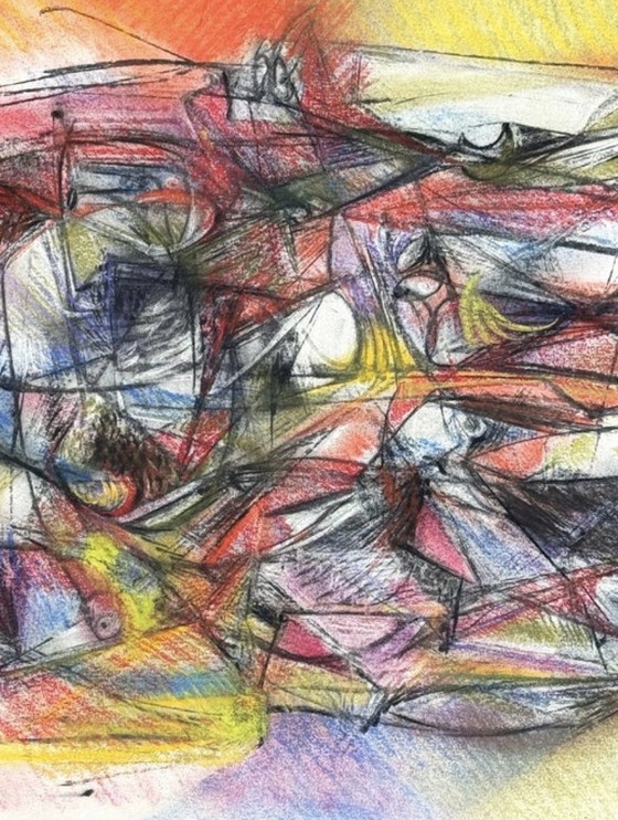 Image 1 of Schitterend werk van Silvin Bronkart (1919-1967), een belangrijk museumstuk uit 1957.