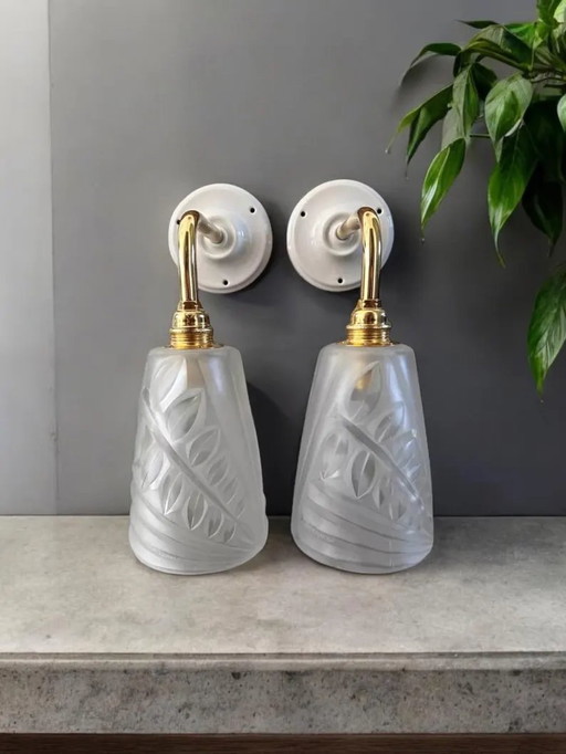 Art Deco Tulip Wall Lights