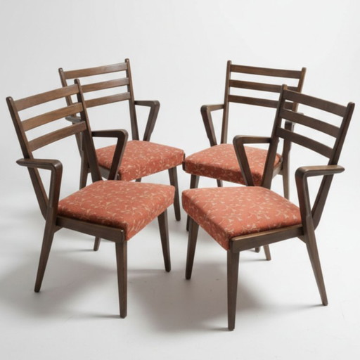 Set of 4 Mid-Century Chairs by Jitona, 1970s