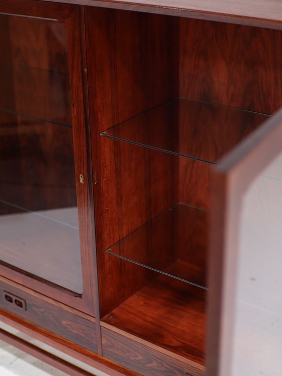Vitrinekast Brouer Palissander Deens Vintage 1960s – Brouer Møbelfabrik, Vitrinekasten, Glass, Wood (photo 13 of 15)