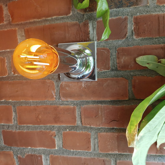 Image 1 of Set of 6 Large Staff Leuchten Chrome Wall Lamps – Space Age Design, Germany 1970s