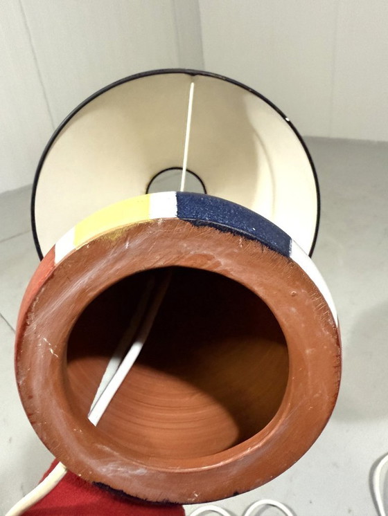 Image 1 of Krösselbach Fayence table lamp by Clare Zänge & Karl-Heinz Löffler 1950's